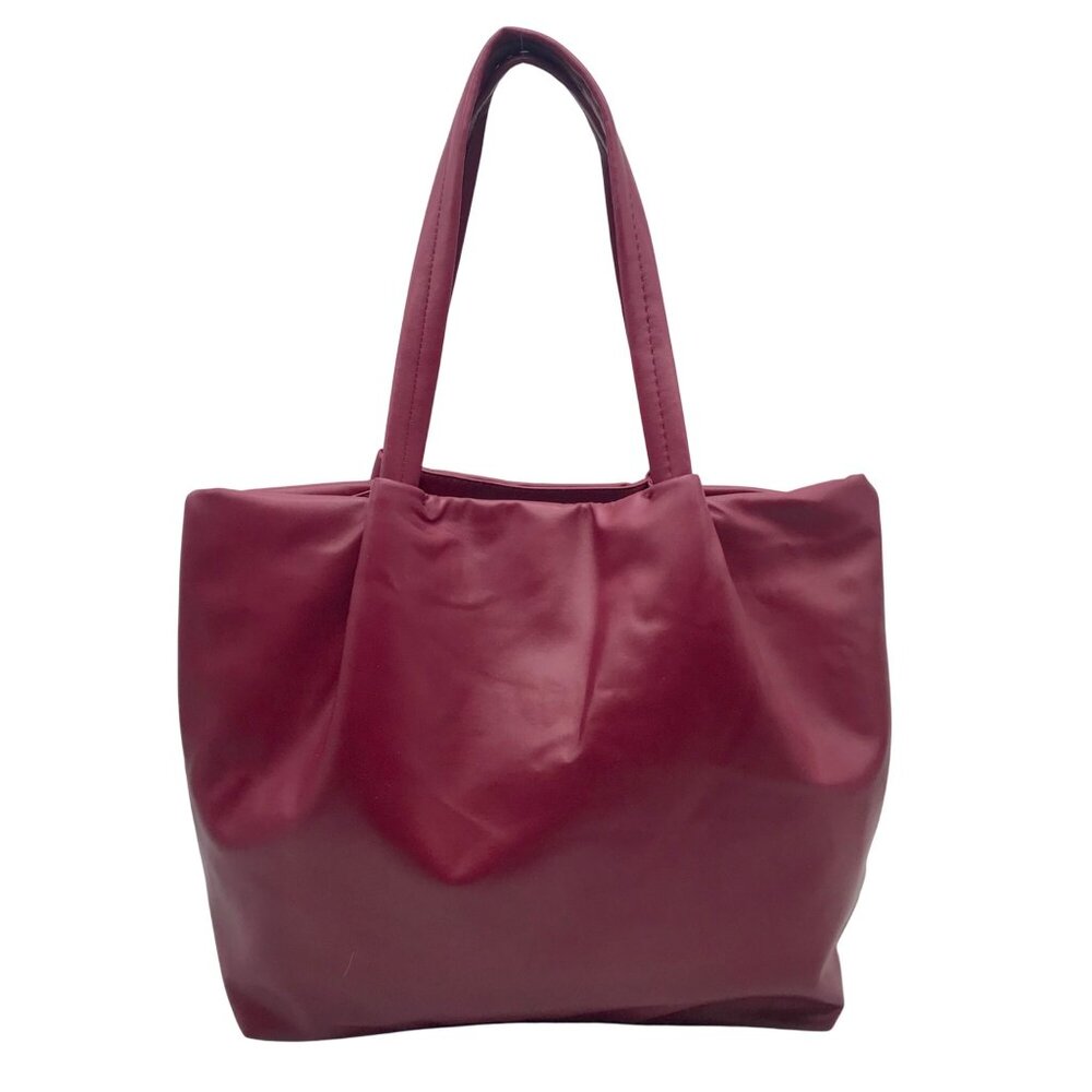 Neiman Marcus Red Leather Shoulder Bag